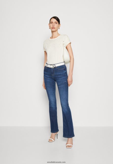 Anna Field Women Print T-Shirt Offwhite H42J4Z369