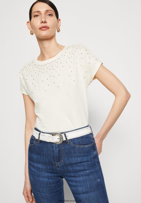 Anna Field Women Print T-Shirt Offwhite H42J4Z369