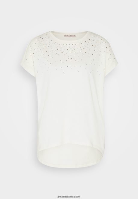 Anna Field Women Print T-Shirt Offwhite H42J4Z369