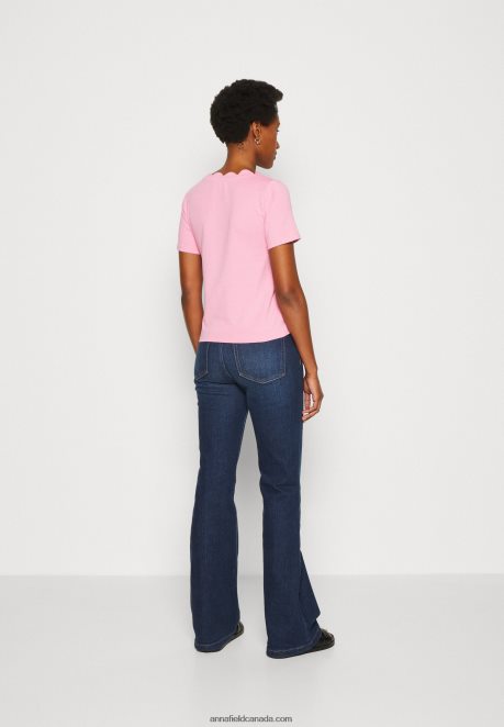 Anna Field Women Print T-Shirt Pink H42J4Z269