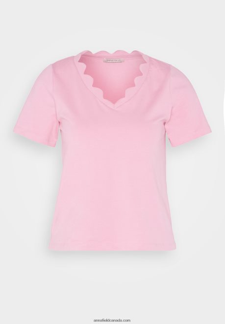 Anna Field Women Print T-Shirt Pink H42J4Z269