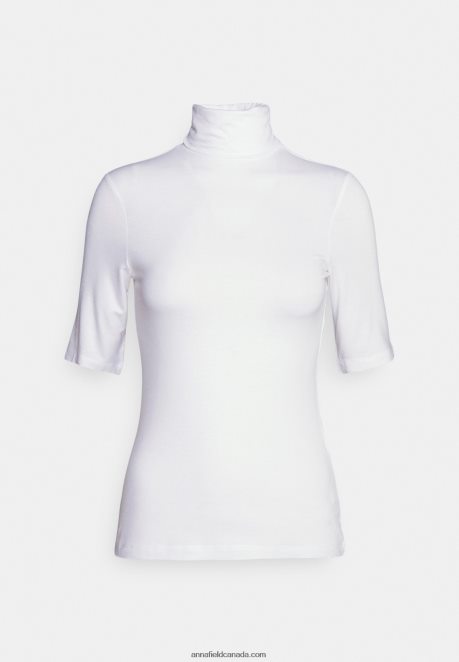 Anna Field Women Print T-Shirt White H42J4Z272
