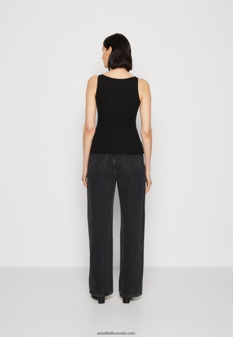 Anna Field Women Top Black H42J4Z406