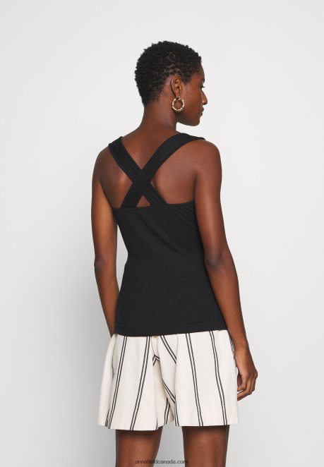 Anna Field Women Top Black H42J4Z411
