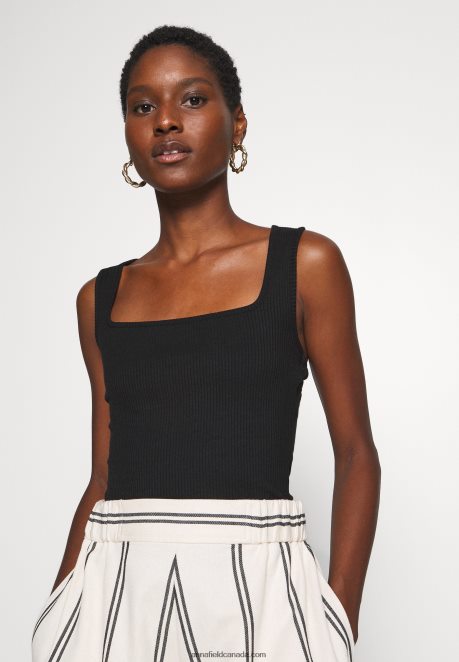 Anna Field Women Top Black H42J4Z411