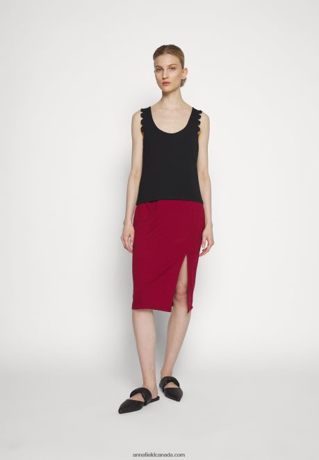 Anna Field Women Top Black H42J4Z439