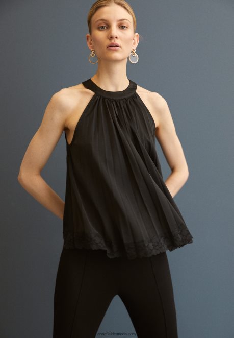 Anna Field Women Top Black H42J4Z457