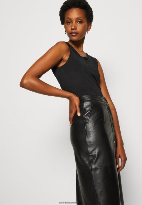 Anna Field Women Top Black H42J4Z474