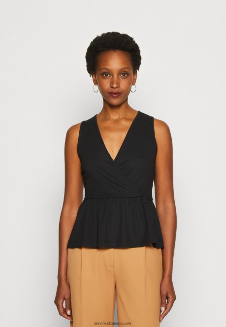 Anna Field Women Top Black H42J4Z488