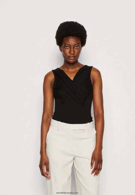 Anna Field Women Top Black H42J4Z498
