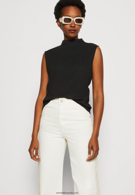 Anna Field Women Top Black H42J4Z502