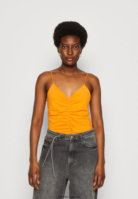 Anna Field Women Top Black/Orange H42J4Z454