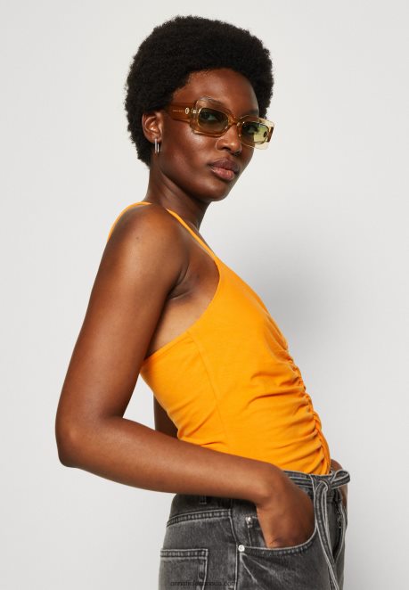 Anna Field Women Top Black/Orange H42J4Z454