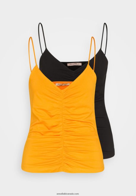 Anna Field Women Top Black/Orange H42J4Z454