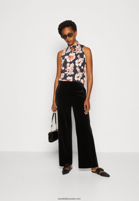 Anna Field Women Top Black/Pink H42J4Z428