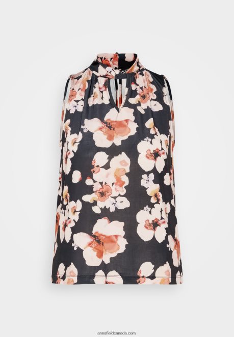 Anna Field Women Top Black/Pink H42J4Z428