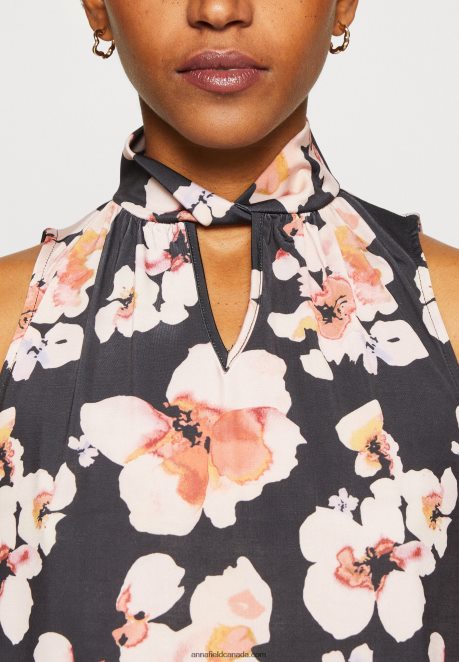 Anna Field Women Top Black/Pink H42J4Z428