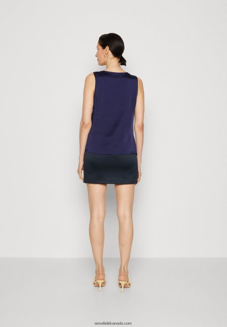 Anna Field Women Top Blue H42J4Z396
