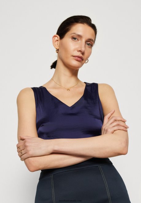 Anna Field Women Top Blue H42J4Z396