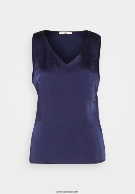 Anna Field Women Top Blue H42J4Z396