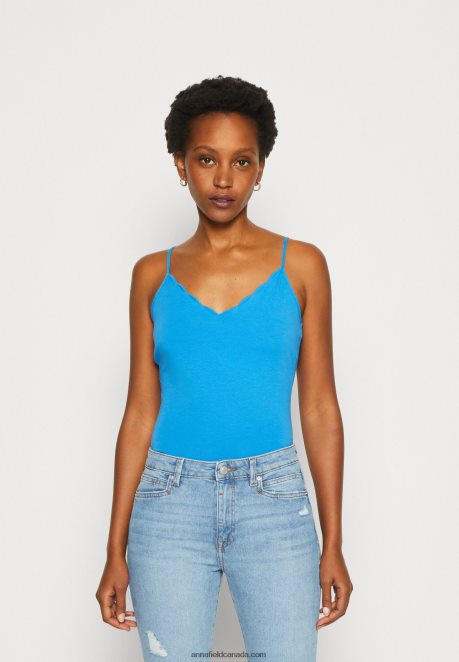 Anna Field Women Top Blue H42J4Z460