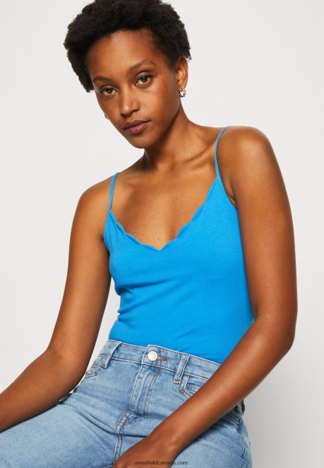 Anna Field Women Top Blue H42J4Z460