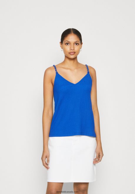 Anna Field Women Top Blue H42J4Z486