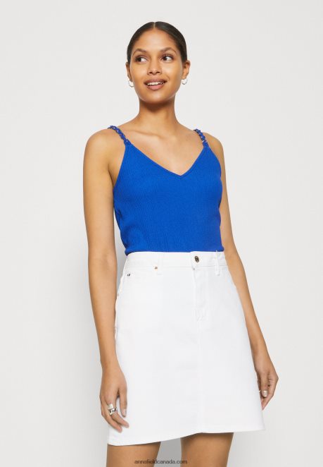 Anna Field Women Top Blue H42J4Z486