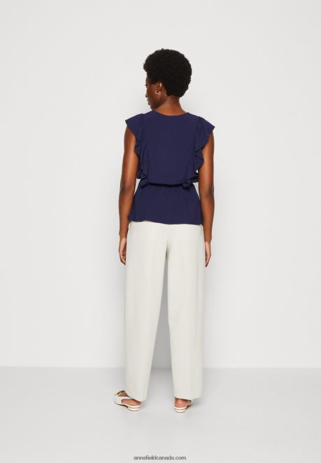 Anna Field Women Top Dark Blue H42J4Z421
