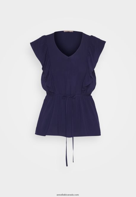 Anna Field Women Top Dark Blue H42J4Z421