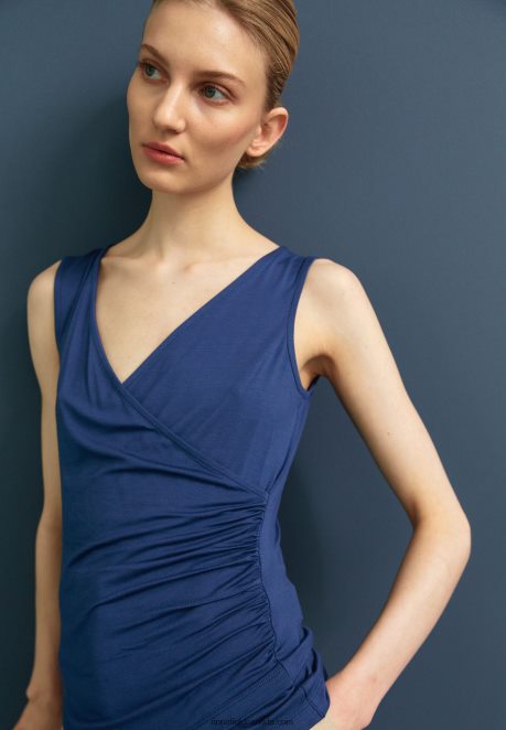 Anna Field Women Top Dark Blue H42J4Z441