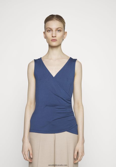 Anna Field Women Top Dark Blue H42J4Z441