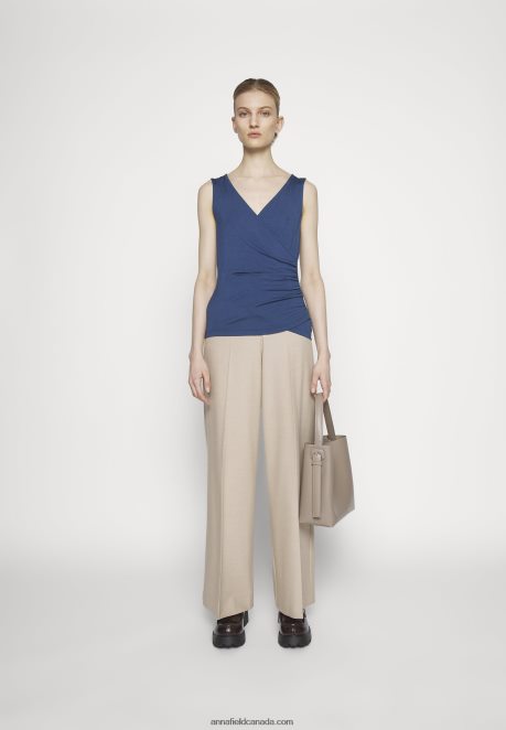 Anna Field Women Top Dark Blue H42J4Z441