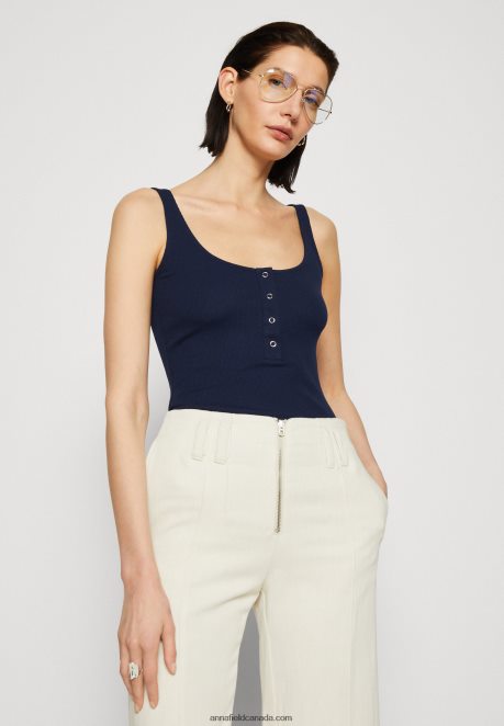 Anna Field Women Top Dark Blue H42J4Z451
