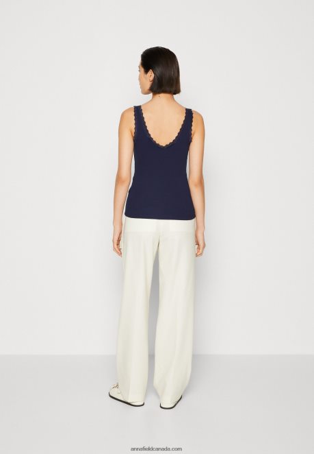 Anna Field Women Top Dark Blue H42J4Z456