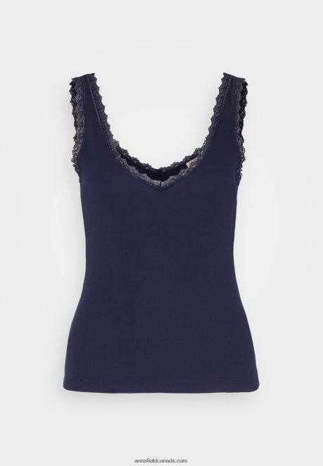 Anna Field Women Top Dark Blue H42J4Z456