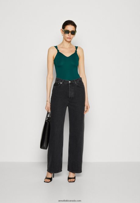 Anna Field Women Top Dark Green H42J4Z490