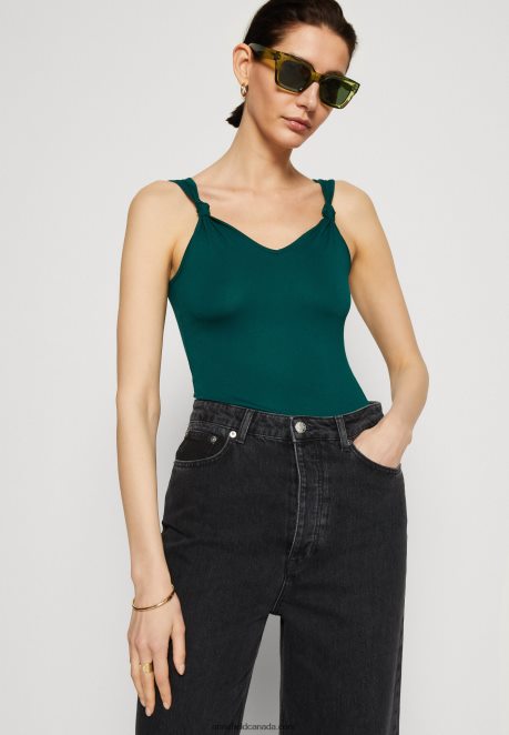 Anna Field Women Top Dark Green H42J4Z490