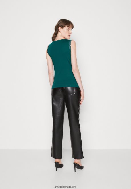 Anna Field Women Top Dark Green H42J4Z499