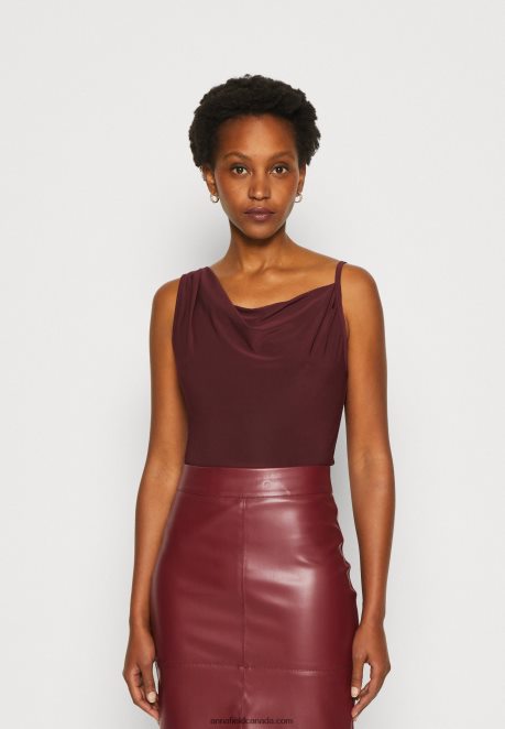 Anna Field Women Top Dark Red H42J4Z417