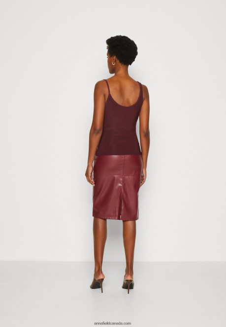 Anna Field Women Top Dark Red H42J4Z417