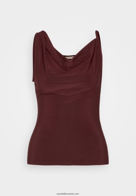 Anna Field Women Top Dark Red H42J4Z417
