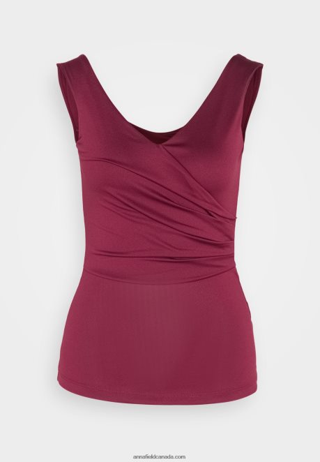Anna Field Women Top Dark Red H42J4Z472