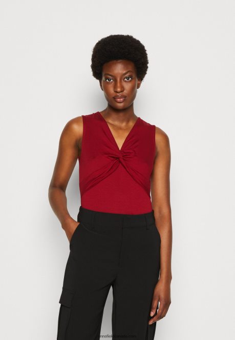 Anna Field Women Top Dark Red H42J4Z480