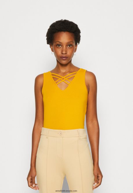Anna Field Women Top Dark Yellow H42J4Z461