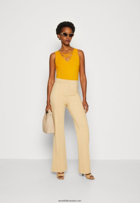 Anna Field Women Top Dark Yellow H42J4Z461