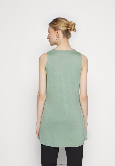 Anna Field Women Top Light Green H42J4Z389