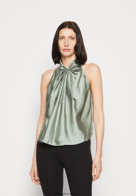 Anna Field Women Top Light Green H42J4Z390