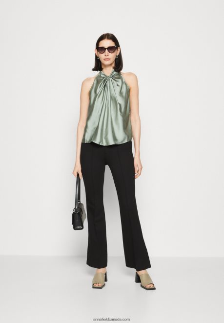 Anna Field Women Top Light Green H42J4Z390