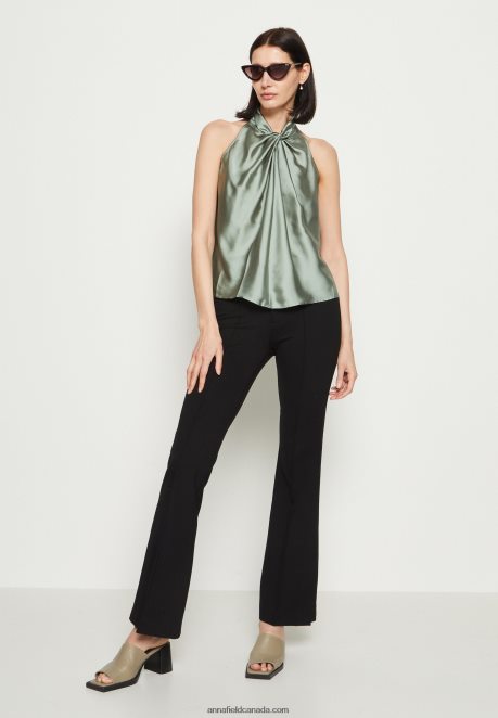 Anna Field Women Top Light Green H42J4Z390